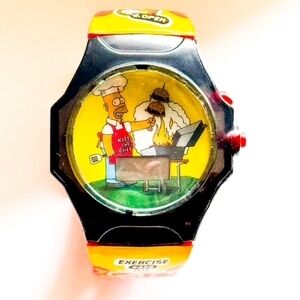 Kids Cartoon Chef Watch - Black and Yellow